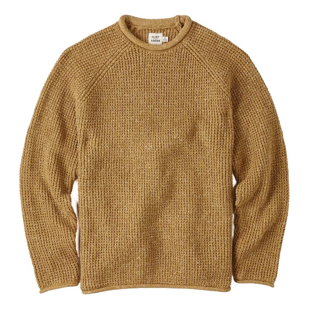 Flint and Tinder - Rollneck sweater in harvest gold (medium)